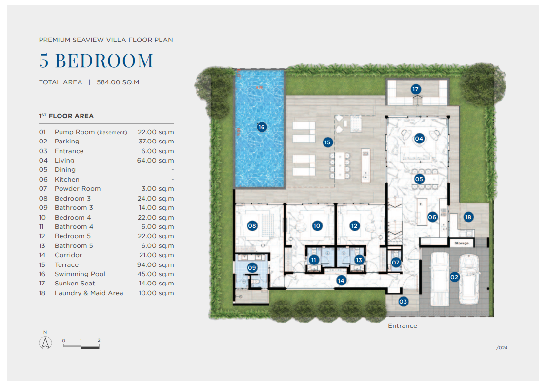 Five Bedroom Floor Plan