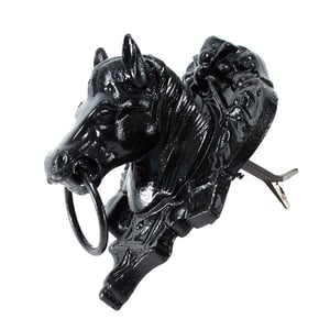 CABEZA CABALLO CON AMARRE y ESCUDO PVND.