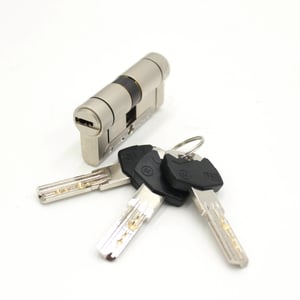 High Security Cylinder IRIDIUM M, Single-Clutch, Cam 15mm 30x35 Nickel