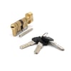 High Security Cylinder IRIDIUM M, Single-Clutch, Knob and Cam 15mm 35x35 Brass