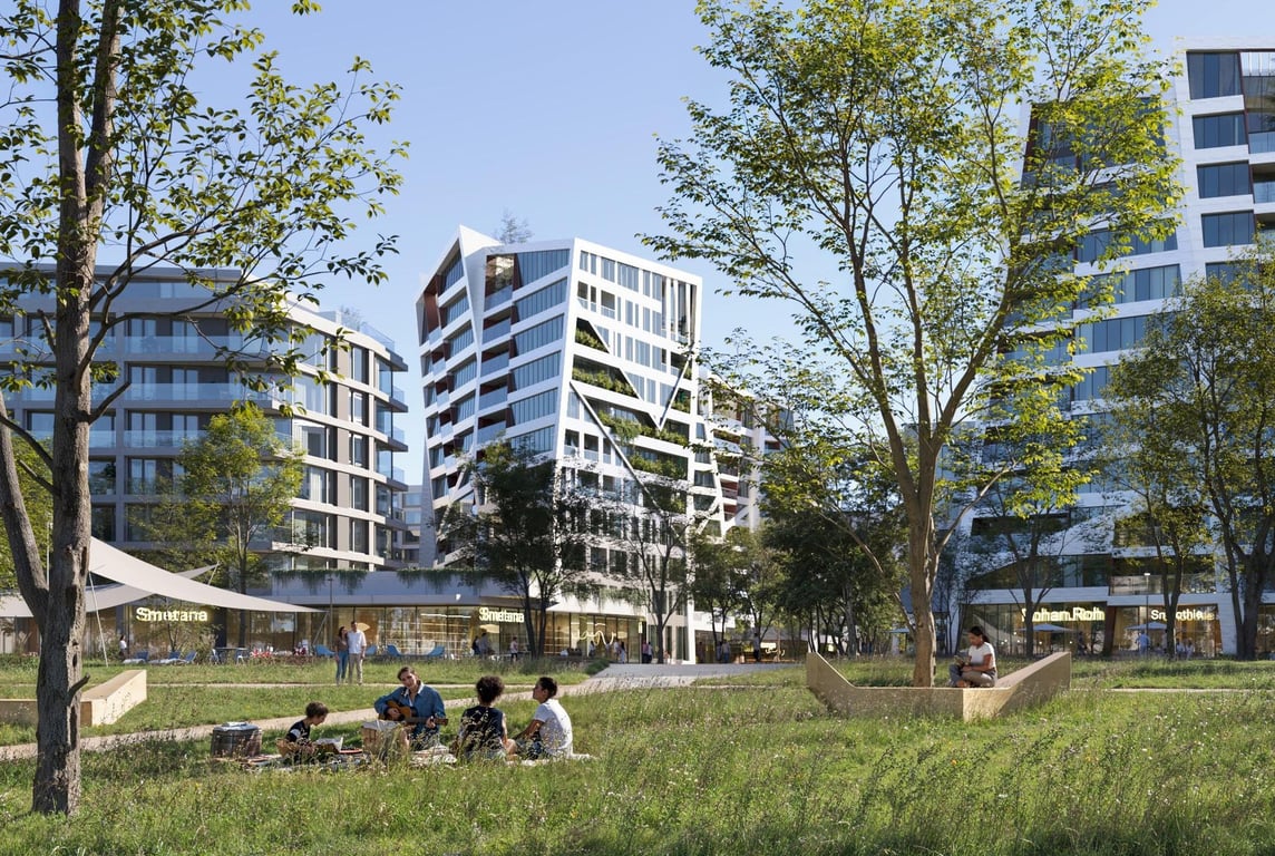 Přes 1600 nových bytů. Ve vznikající pražské čtvrti navrhuje stavby známý architekt
