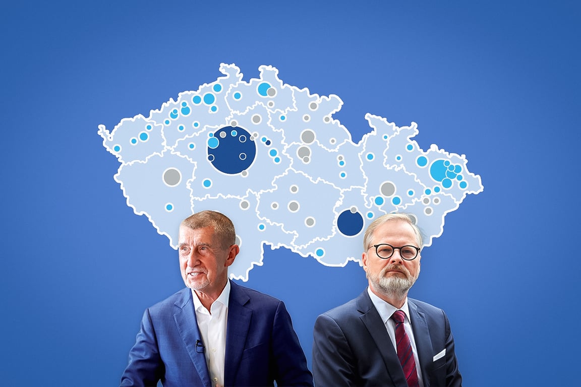 ANO dobylo i velká města. Spolu vedle Prahy a okolí zbyla jen jediná bašta