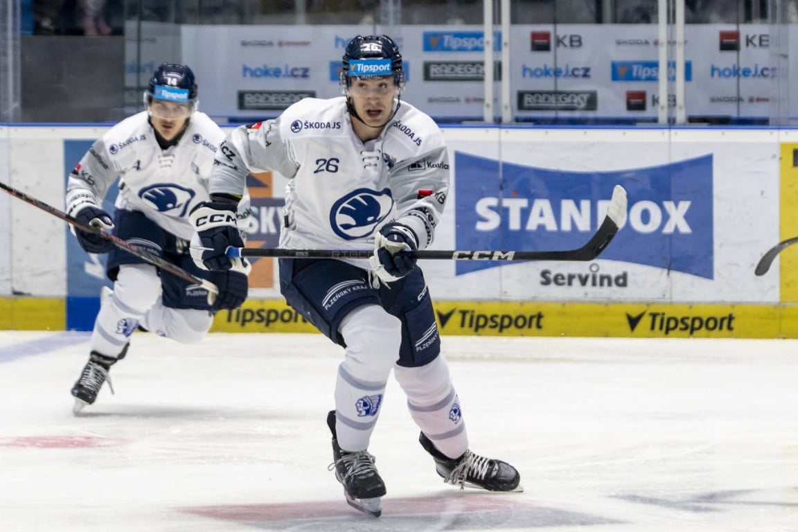 Hokejisté Plzně porazili v souboji o 2. místo Brno, nájezdy rozhodl Ville Petman