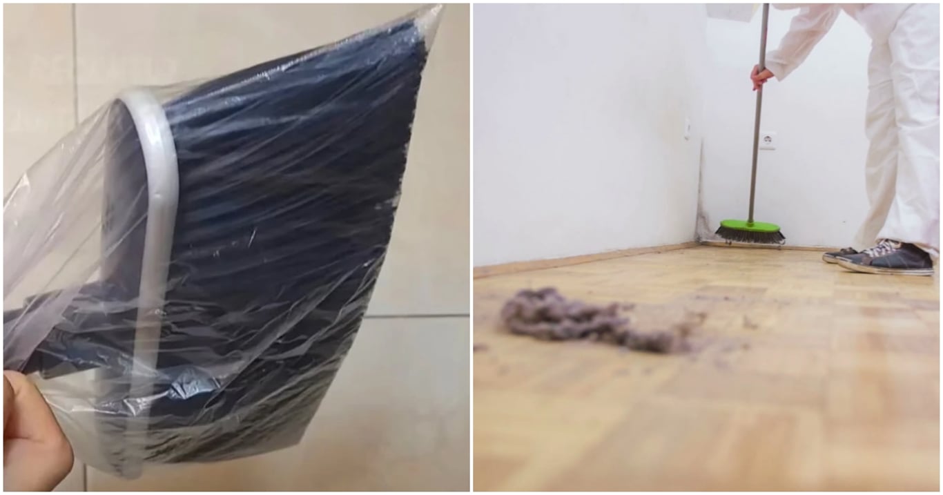 Na smeták jsem dala obyčejný igeliťák a změnilo to všechno. Úklid celé místnosti mi teď trvá sotva pár minut