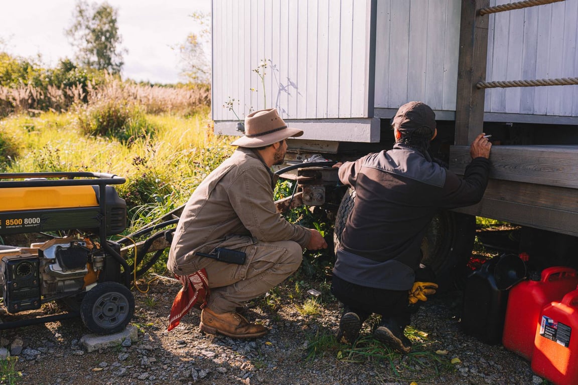 Farma Vojty Kotka 2. epizoda: Nečekaný živočich v rybníku, mráz a maringotka bez elektřiny