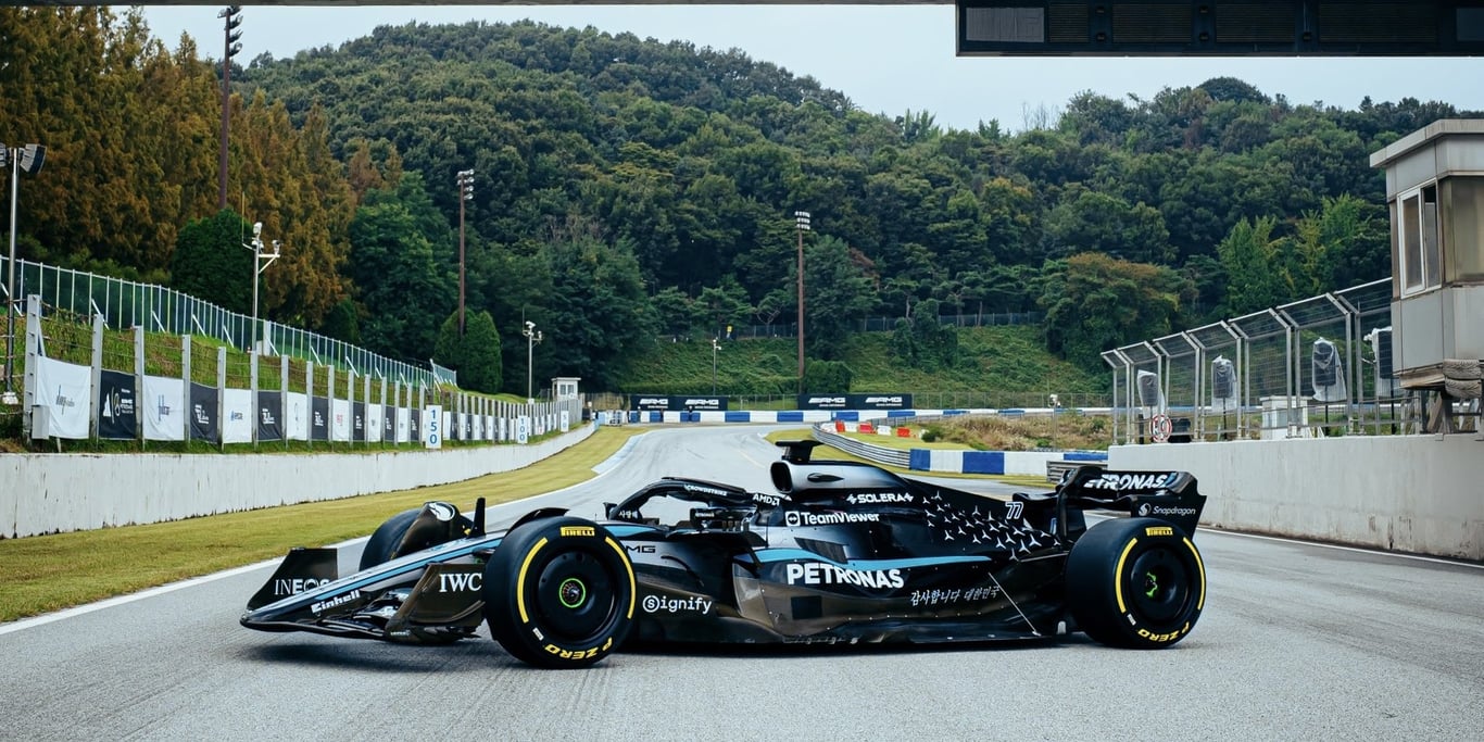Mercedes v Jižní Koreji uspořádal show.