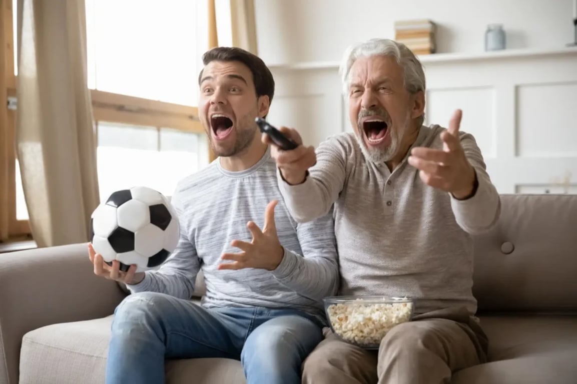 sledování sportu v TV