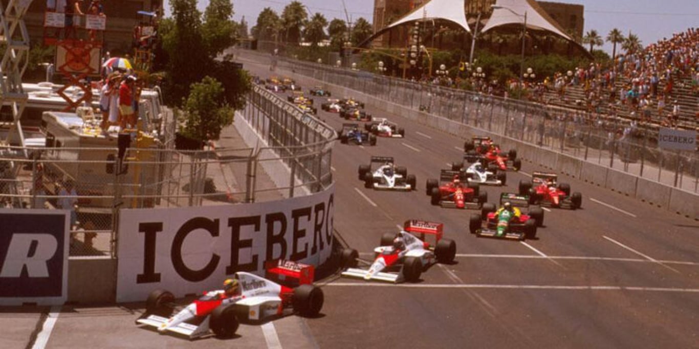 Phoenix, 1989. Alain Prost vede Velkou cenu