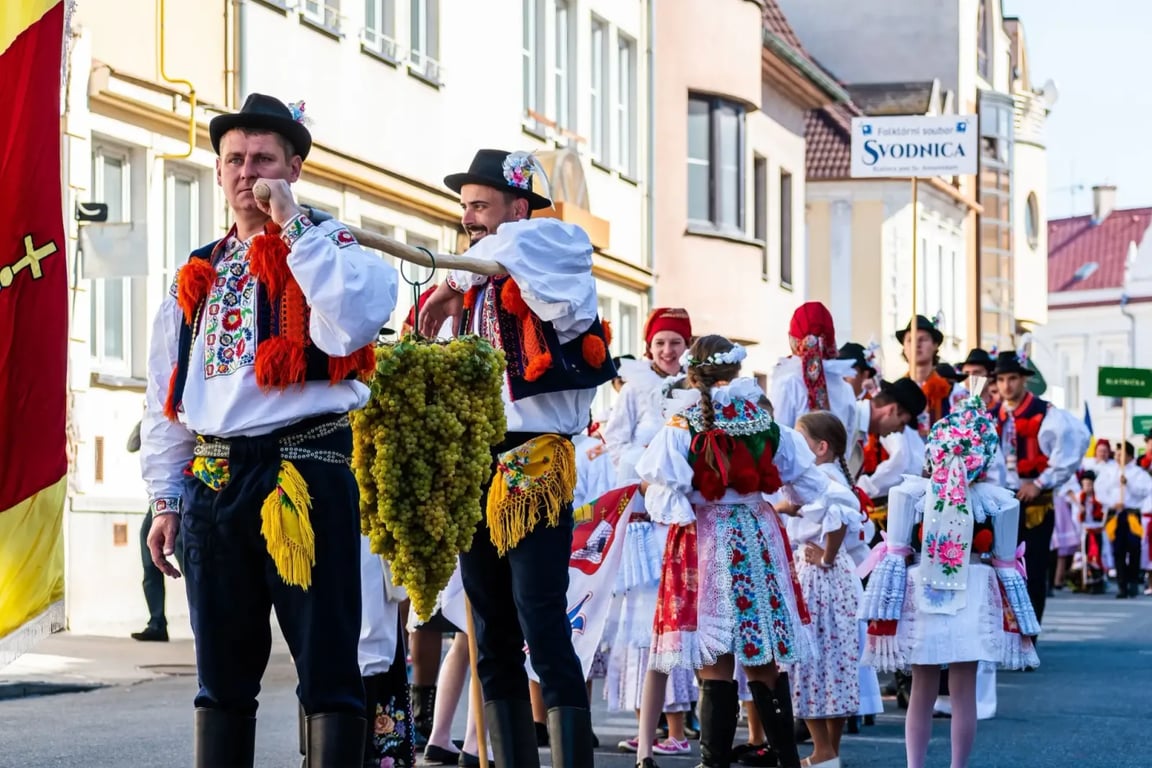 lidé v lidových krojích