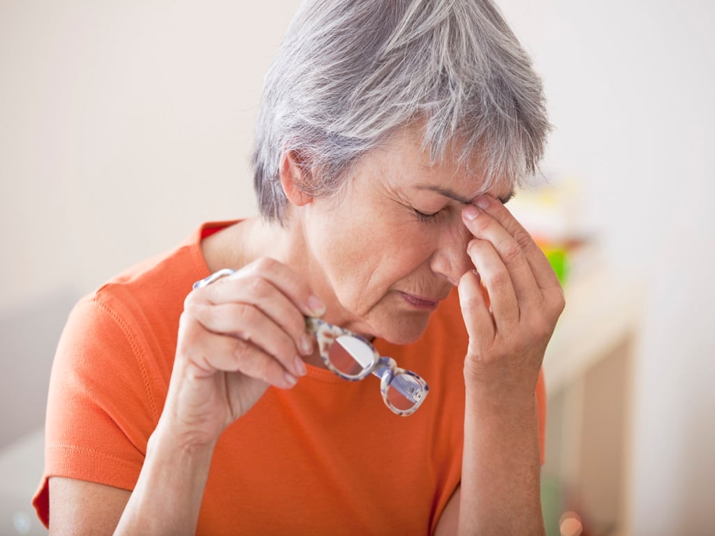 Únava u starší ženy