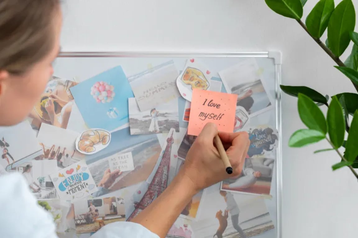 Vizualizujte své cíle: Jak zhmotnit své vize pomocí visionboard