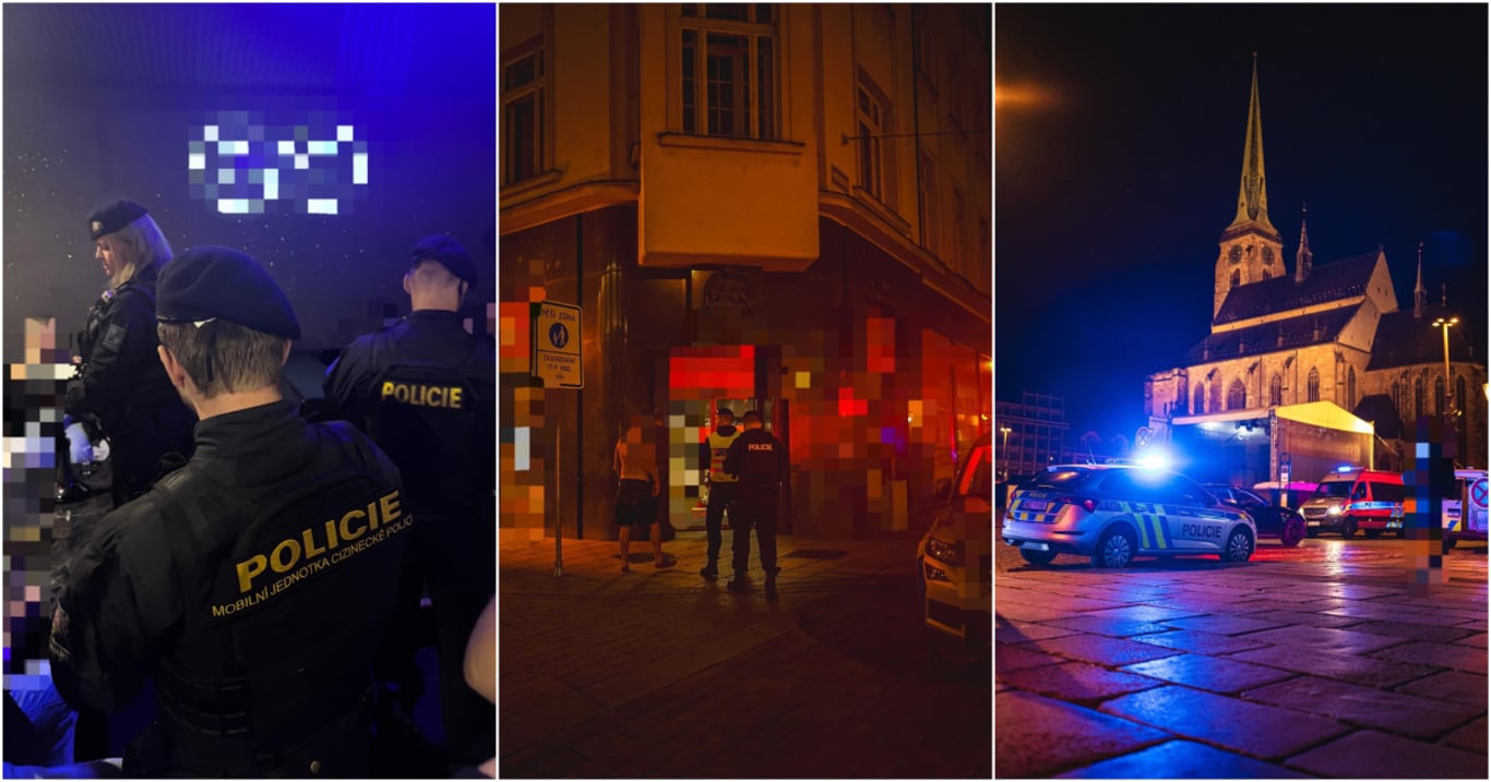 Noční razie v centru, policisté prověřili stovky cizinců a rozdali vysoké pokuty