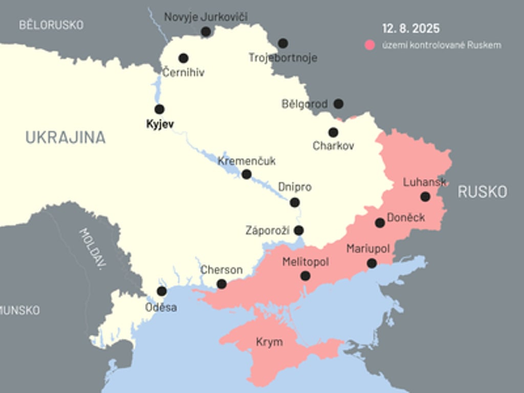 Putin chce části Ukrajiny, kde zemřely desetitisíce lidí. S čím přijíždí na Aljašku?