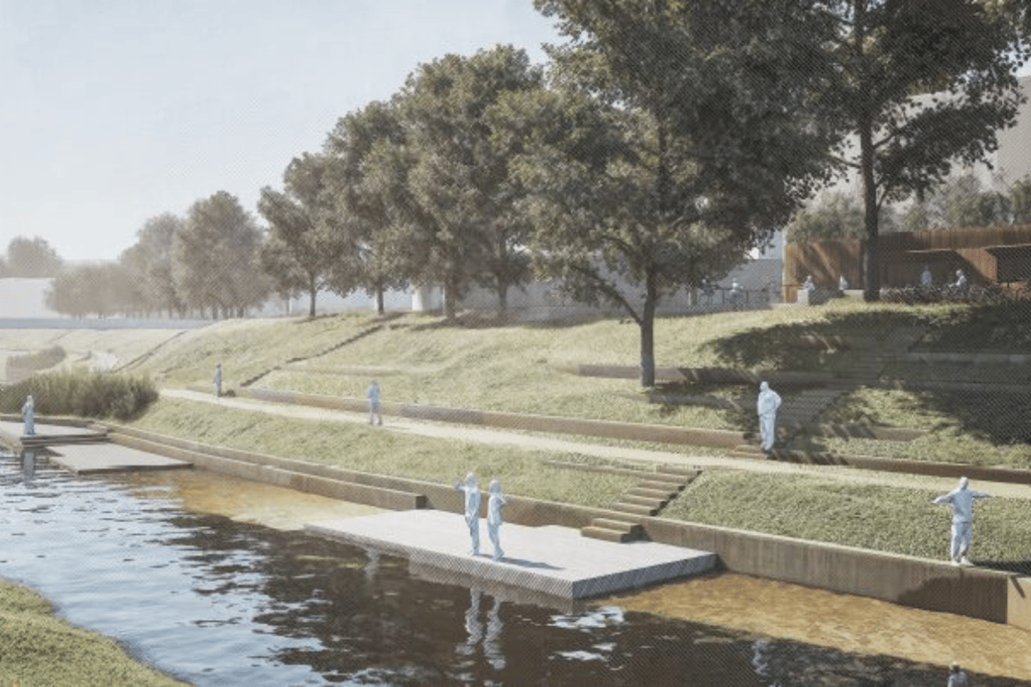 Nový Jičín chystá přeměnu břehů řeky Jičínky, vznikne tam park i oblázková pláž