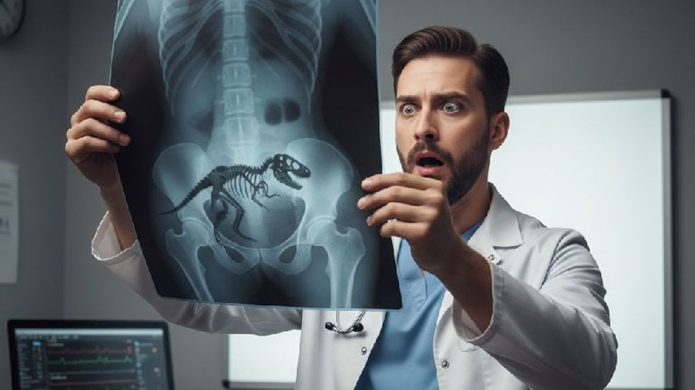 Lékař s rentgenovým snímkem