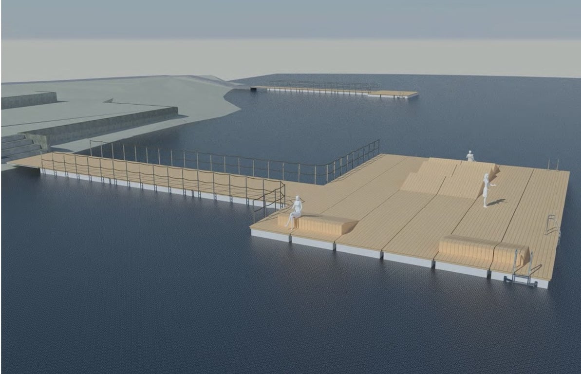 Pláž Ostende dostane tři nová mola, poslouží i pro opalování a relaxaci