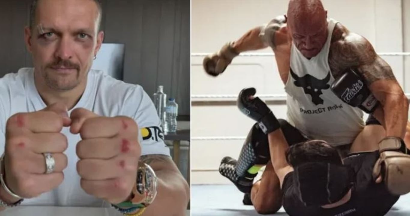 „Pojedu do nemocnice.“ The Rock o děsivém momentu, kdy musel spárovat s Usykem