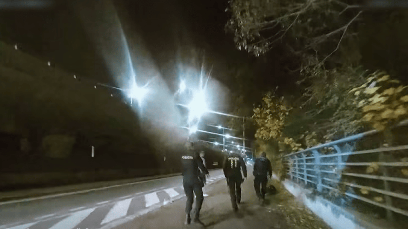 VIDEO: Bobr v noci vyrazil od řeky na špacír do ulic města. Skončil v podběráku