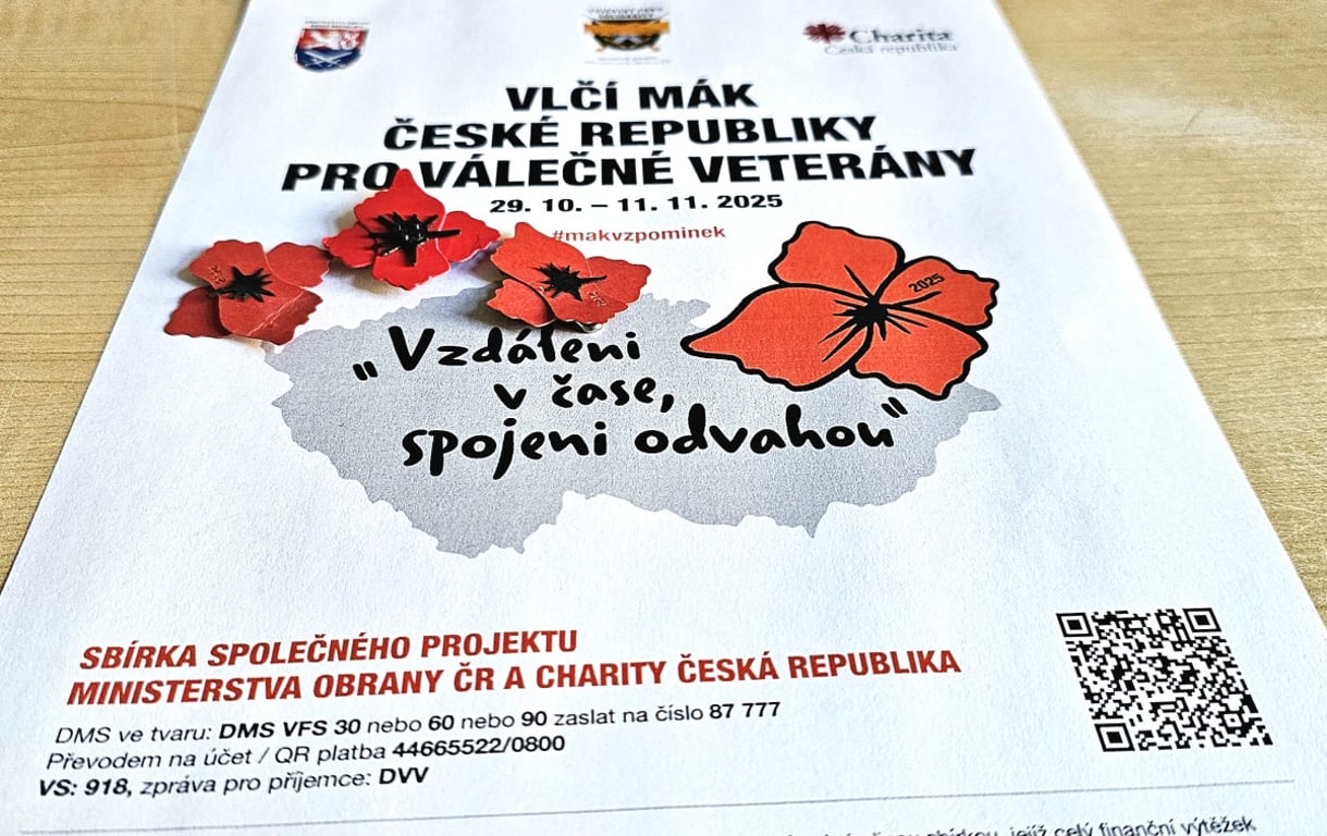 Vlčí máky na podporu válečných veteránů v Jablonci, přispět lze i digitálně