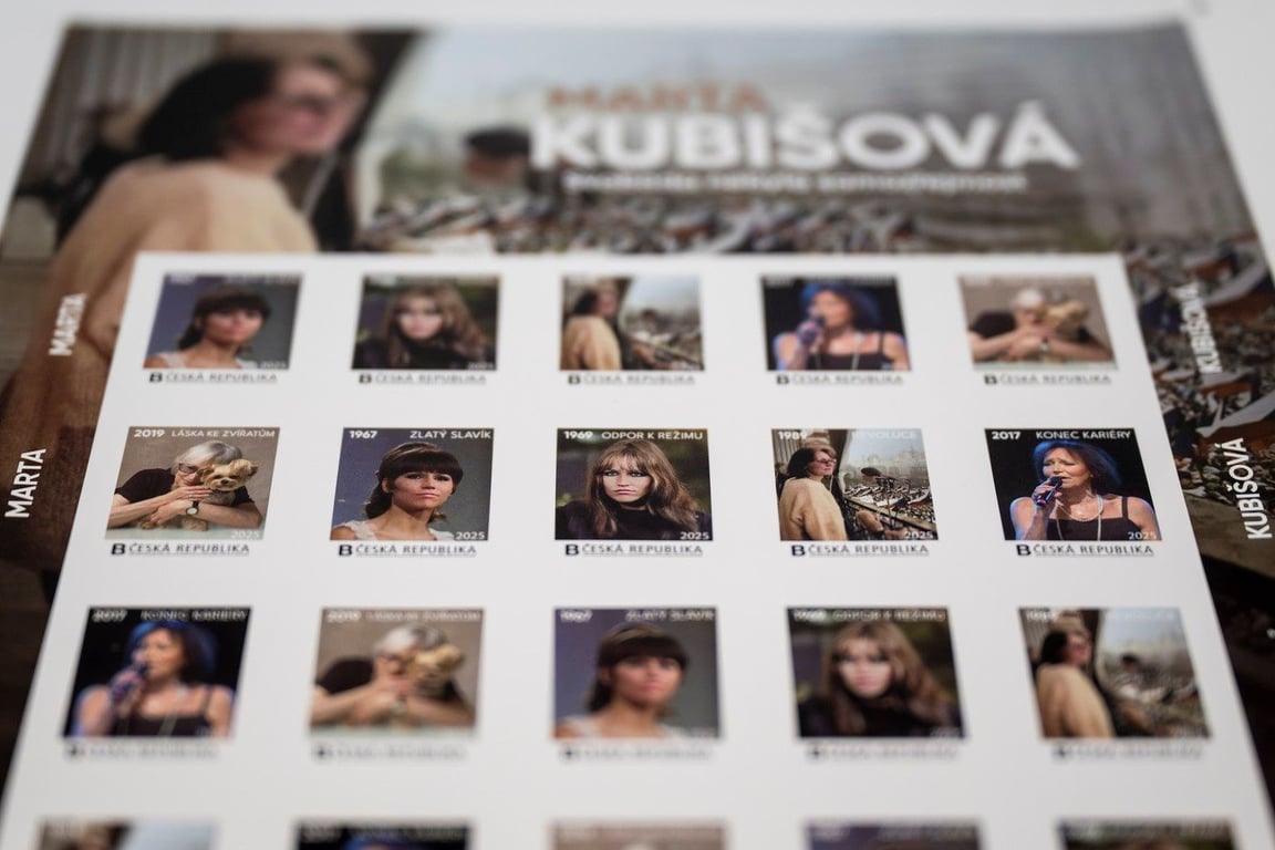 Pošta vydala známky s Martou Kubišovou. Byly dopředu vyprodané