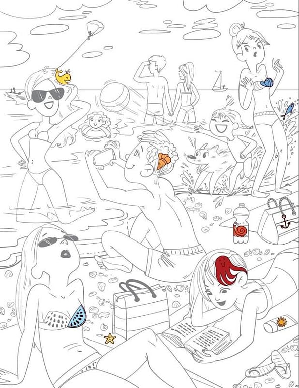 Správné řešení se všemi vyznačenými objekty.