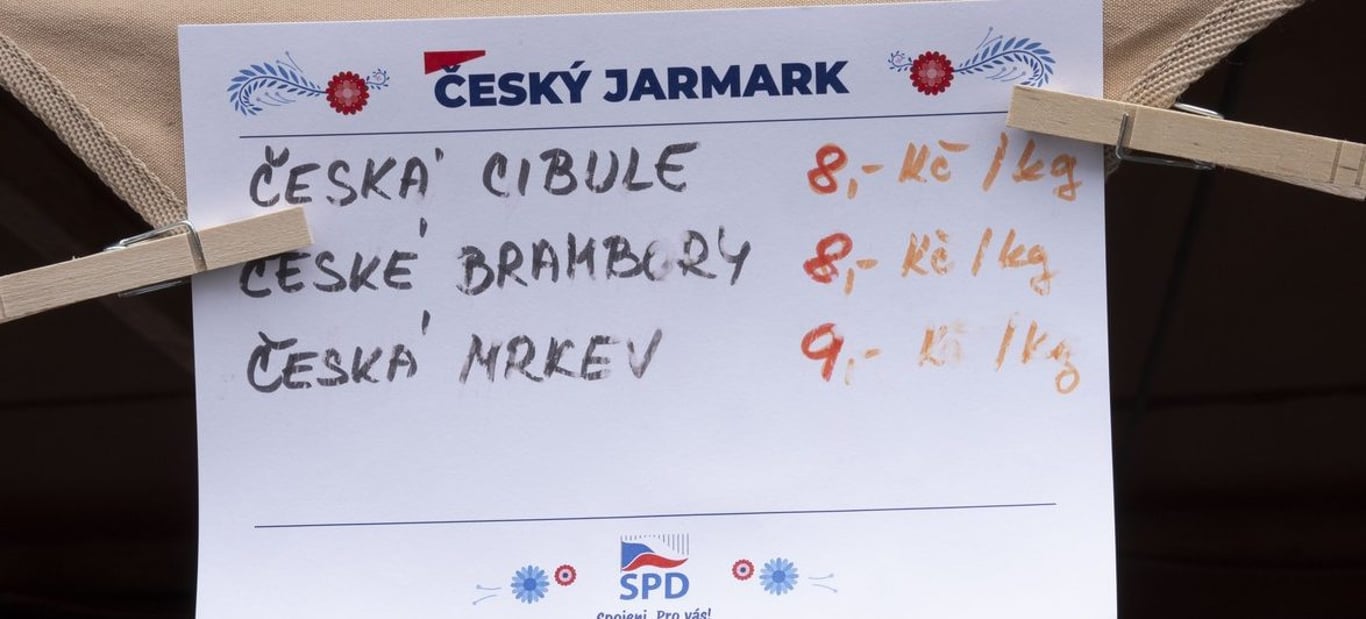 „Česká“ zelenina z jarmarků SPD zákonu vyhověla. Inspektoři našli jen drobné chyby