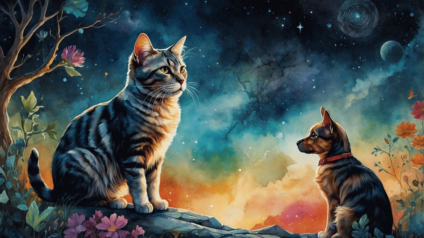 Pohádka o pejskovi, kočičce a jejich domečku plném smíchu