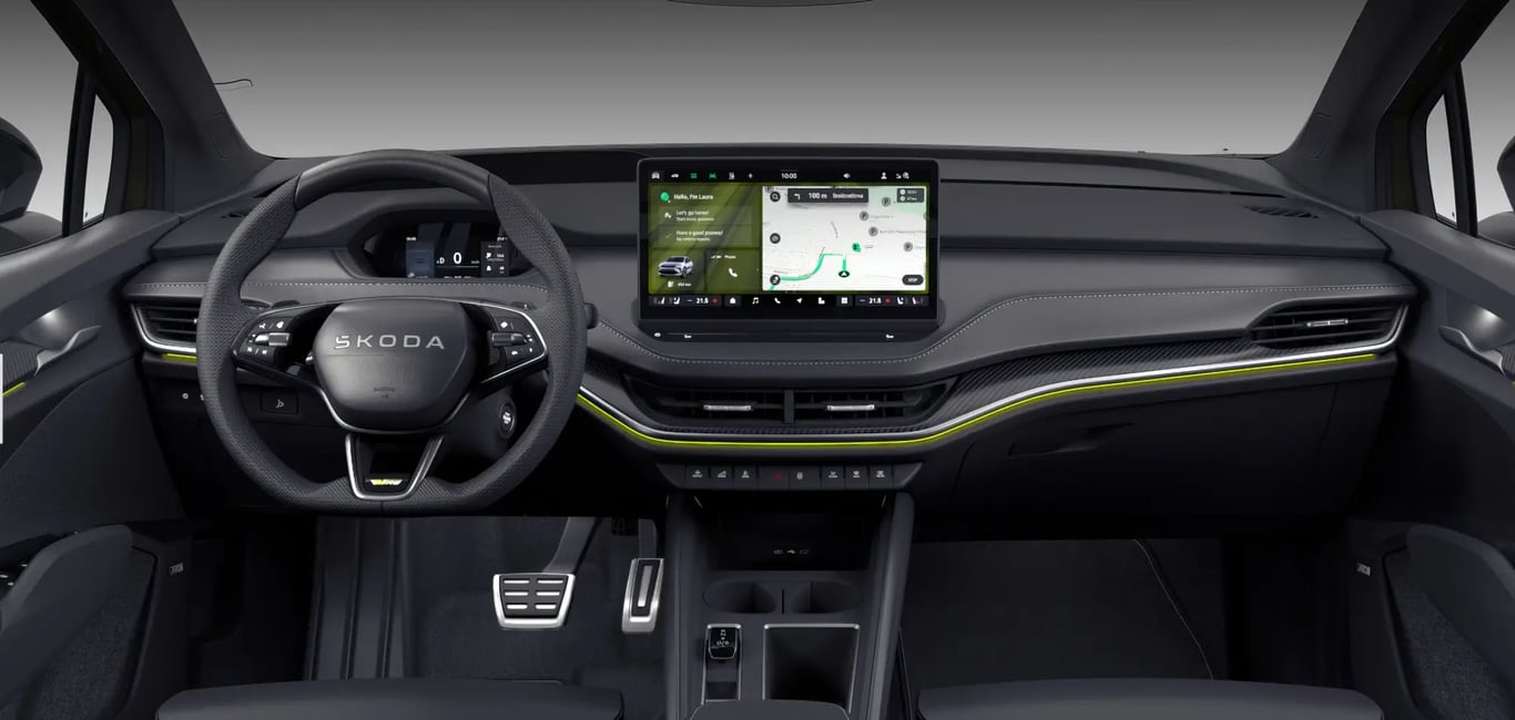 Interiér Škody Enyaq v plné výbavě