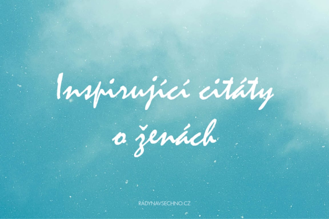 citáty o ženách