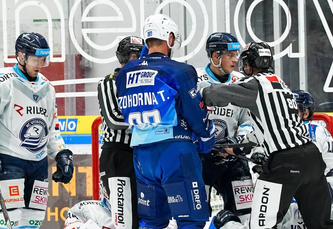 Hokejisté Brna porazili Vítkovice 4:1 a vrátili se na druhé místo tabulky