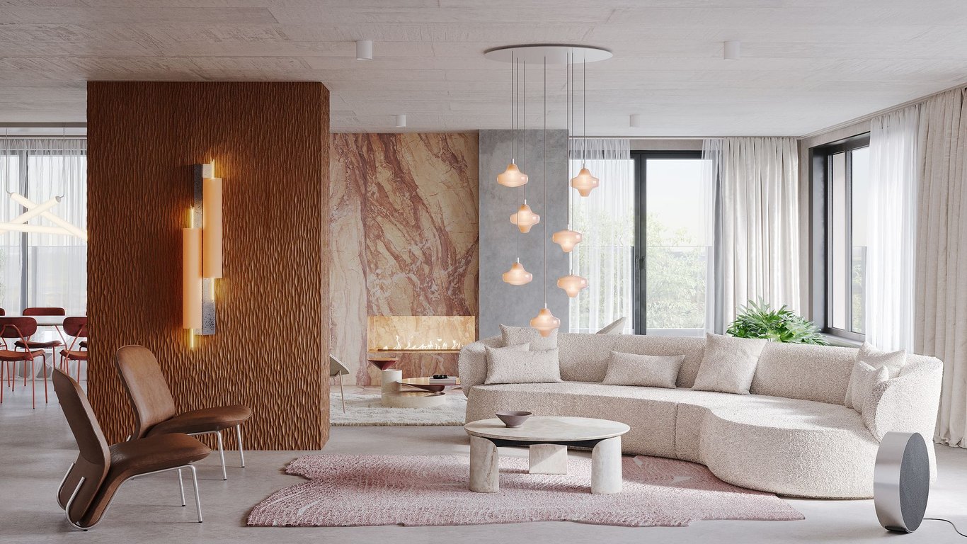 Takhle bydlí boháči. Známá designérka navrhla penthouse u Vltavy na vrcholu věže