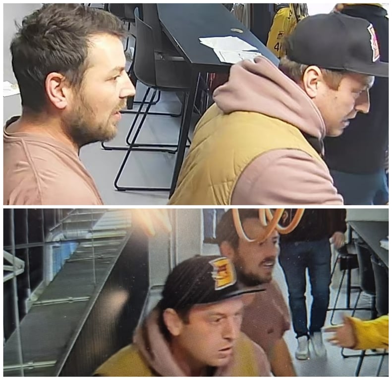 Na derby v Horácké aréně byla napadená ostraha. Policie hledá dvojici na fotkách