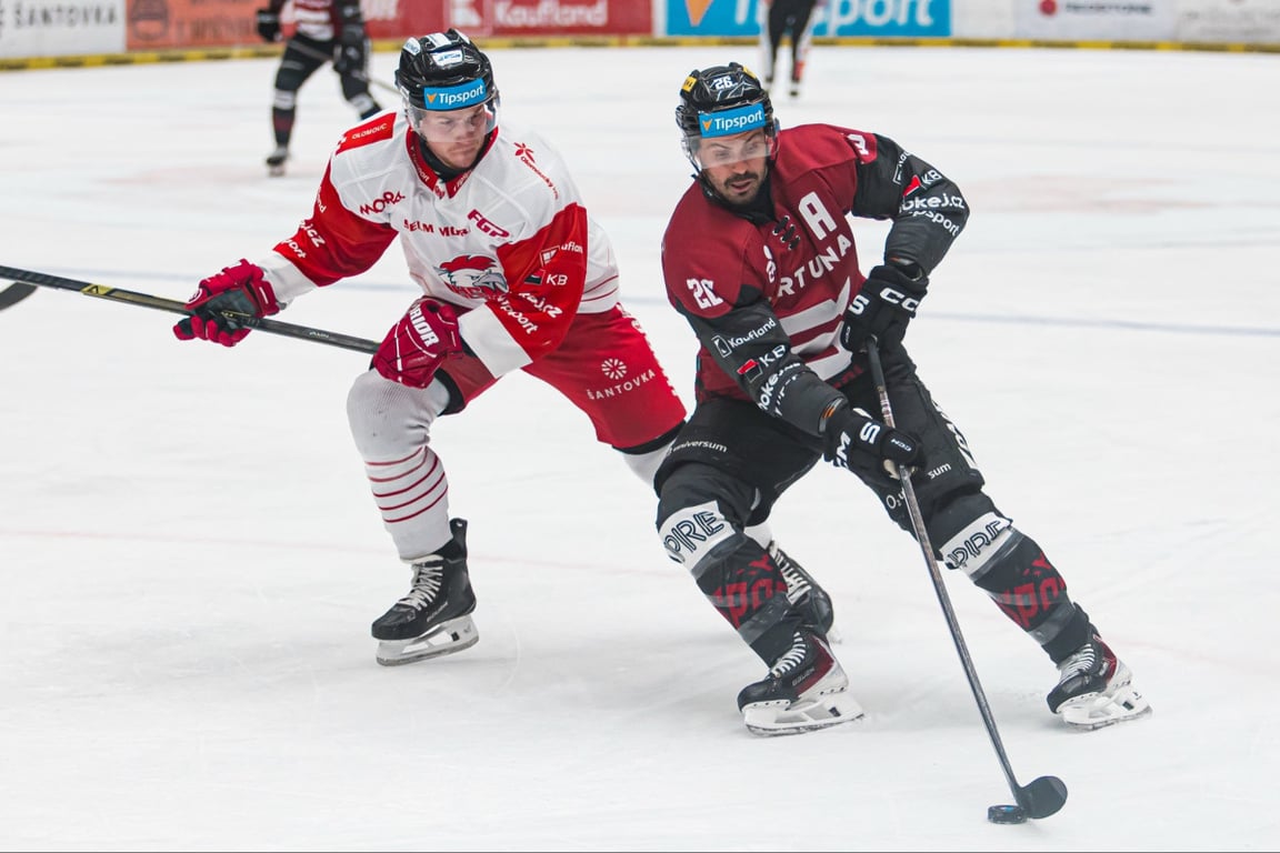 Hokejisté Sparty vyhráli v Olomouci 4:1, dva góly vstřelil Shore