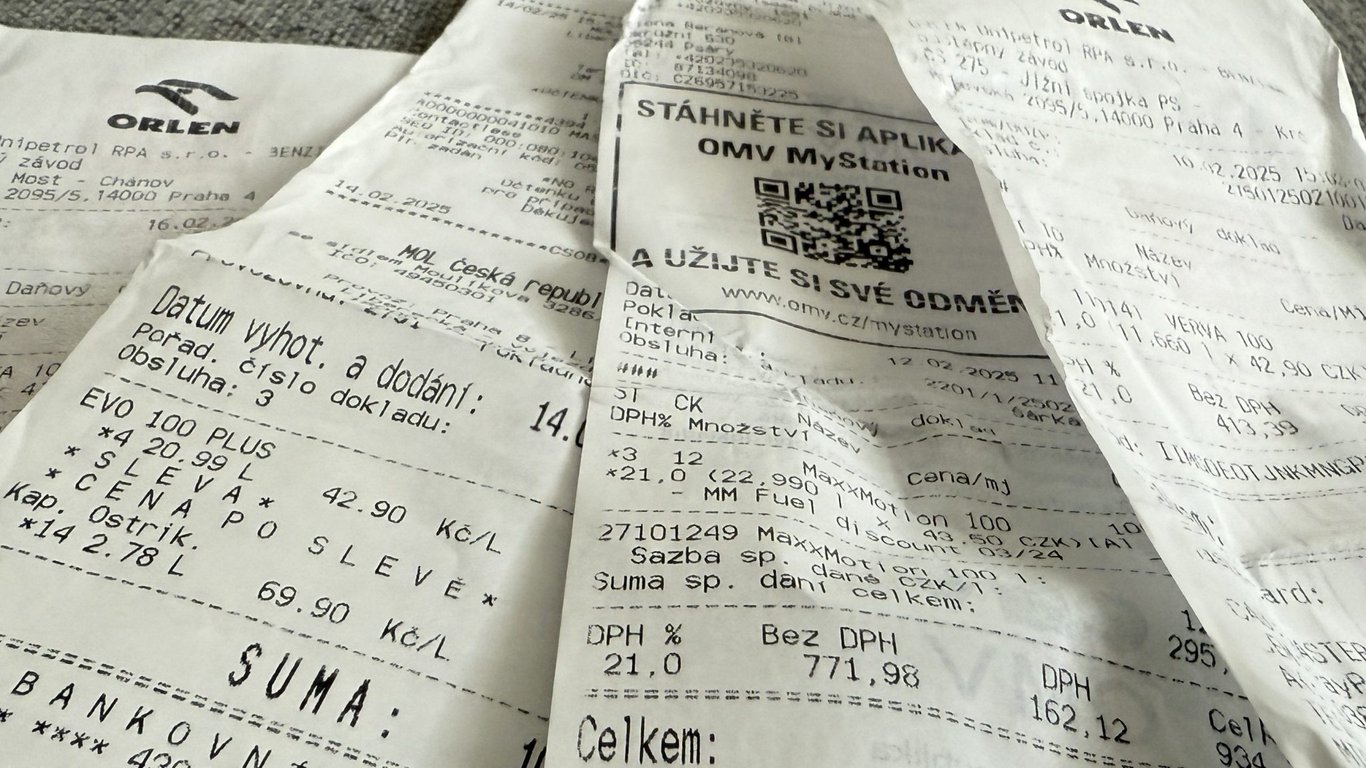 Neberete si účtenky na benzínkách? Nevědomky podporujete podvod a riskujete problémy s úřady
