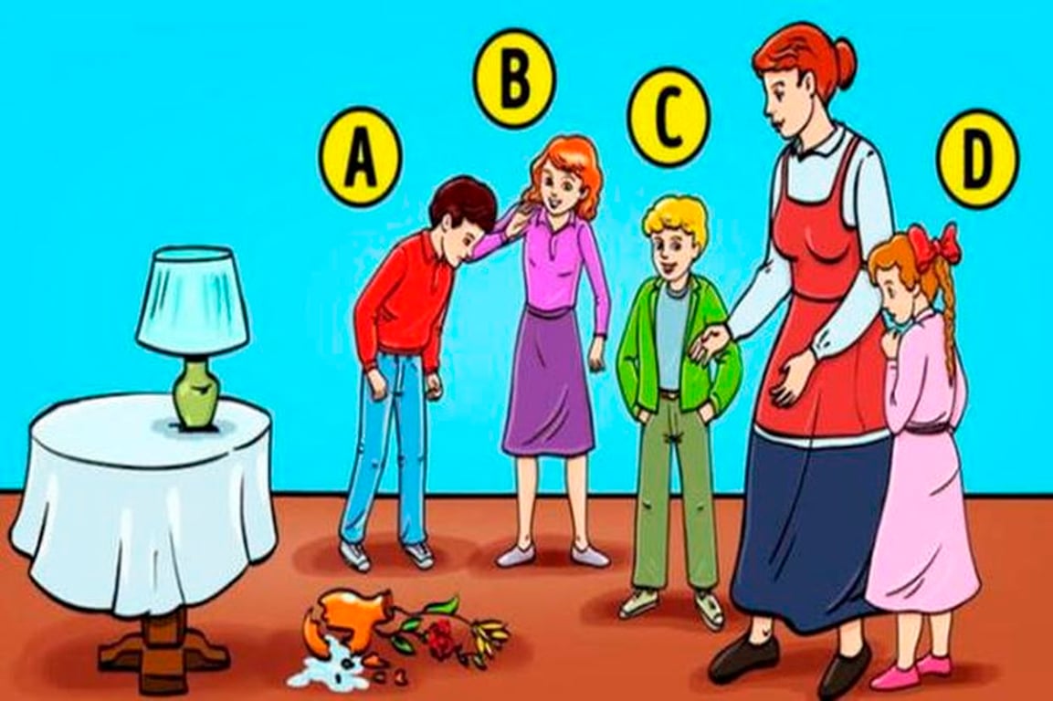 Které dítě rozbilo vázu? Odpověď napoví, jak přemýšlíte a kolik zodpovědnosti jste ochotni převzít