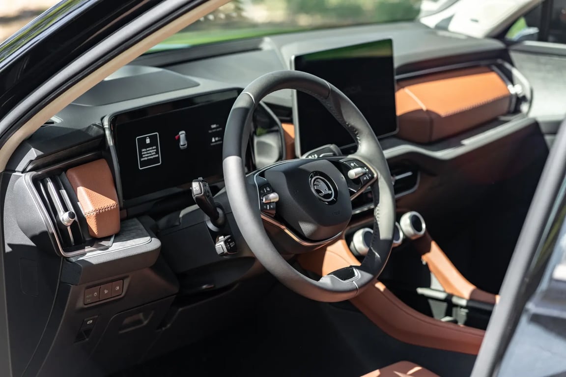 Škoda Kodiaq nabízí krásný interiér.