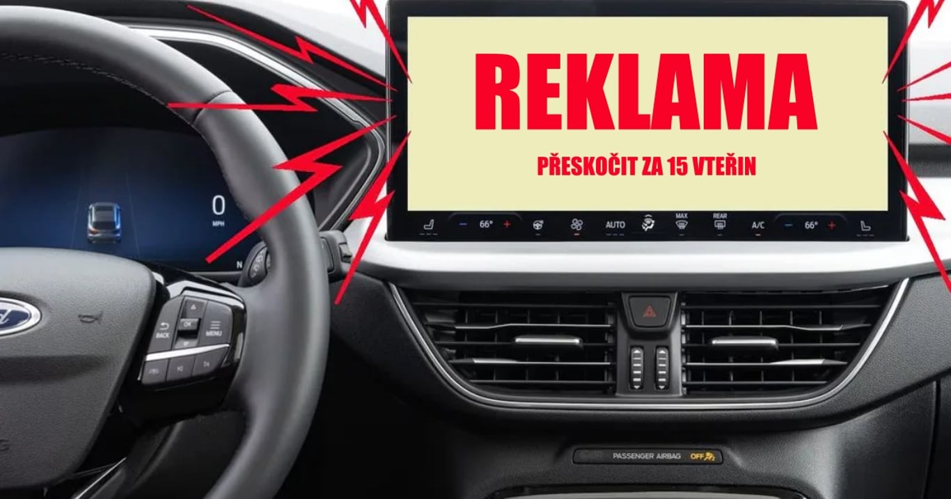 Automobilky znechutí řidičům jízdu: Reklamy přímo v autě. Otravnější než pípání, nepůjdou vypnout. Takhle budou vypadat