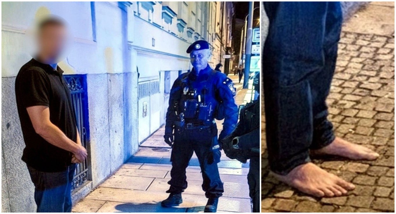 Drogy vyzuly muže z bot. Na ulici pak máchal rukama a lezl do silnice