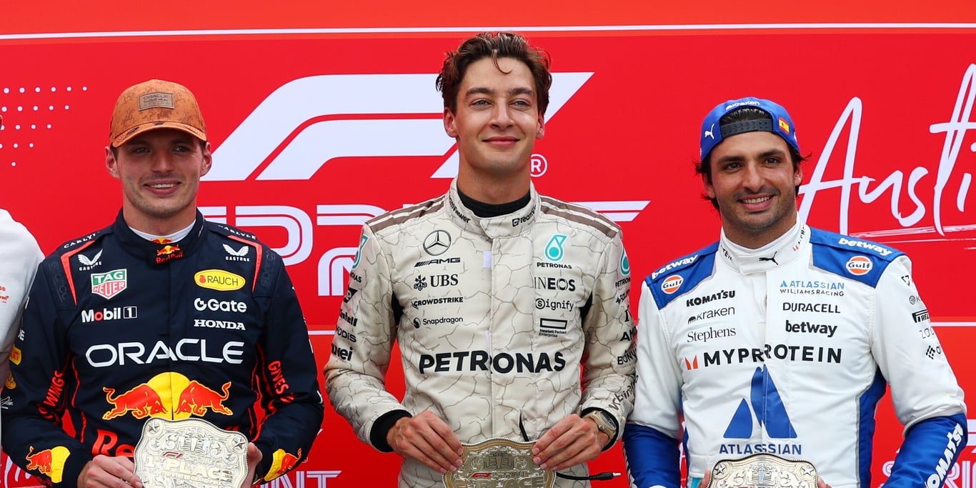 Verstappen, Russell a Sainz o sprintu v Austinu