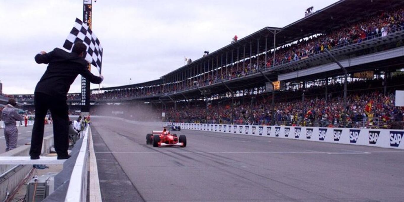 Michael Schumacher vítězí, Indianapolis 2000