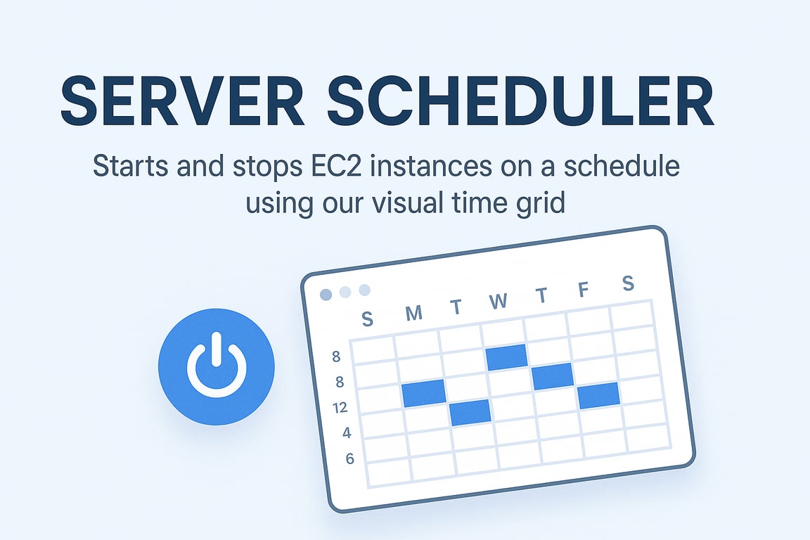 Server Scheduler Visual Time Grid Interface