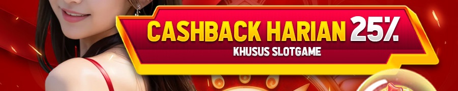 BONUS CASHBACK HARIAN 25%