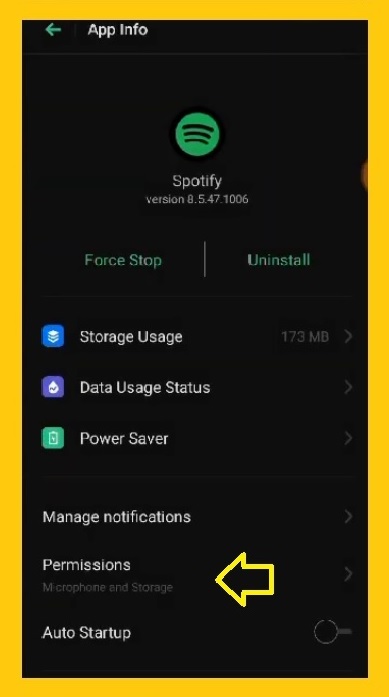 Spotify permissions - log in Spotify- how to Spotify