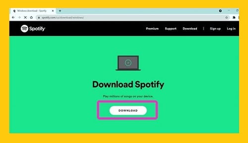 download the Spotify desktop app  