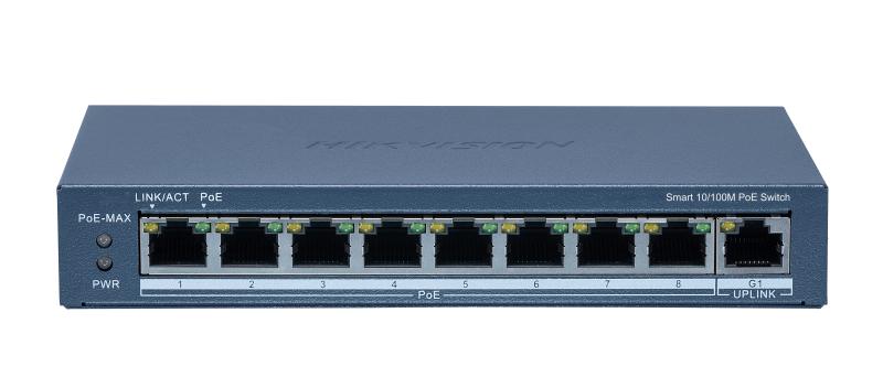 8 Port Hızlı Ethernet Akıllı POE Anahtarı