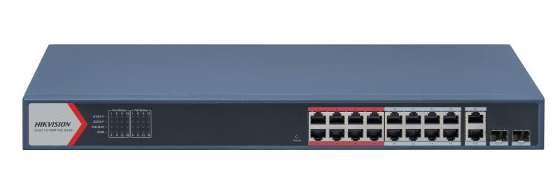 16 Port Hızlı Ethernet Akıllı POE Anahtarı