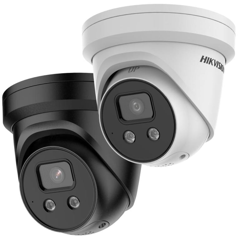 6 MP AcuSense Strobe Işığı ve Sesli Uyarı Sabit Turret IP Kamera