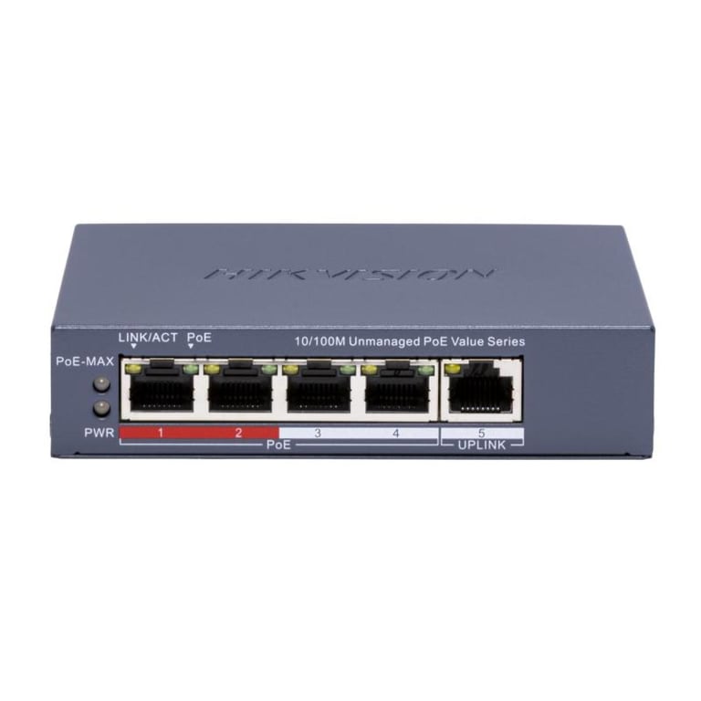 4 Portlu Hızlı Ethernet Yönetilmeyen PoE Switch