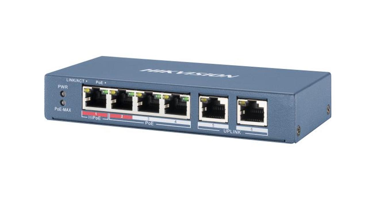 4 Portlu Hızlı Ethernet Yönetilmeyen PoE Switch