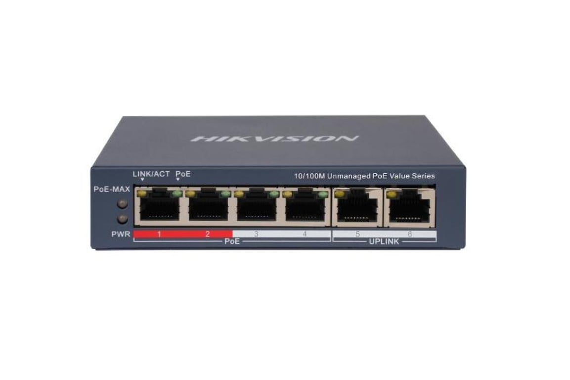 4 Portlu Hızlı Ethernet Yönetilmeyen PoE Switch